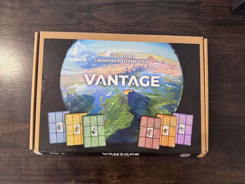 Vantage Dual-Layered Cardboard Player Mat Pack Board Game Sleeves Stonemaier Games