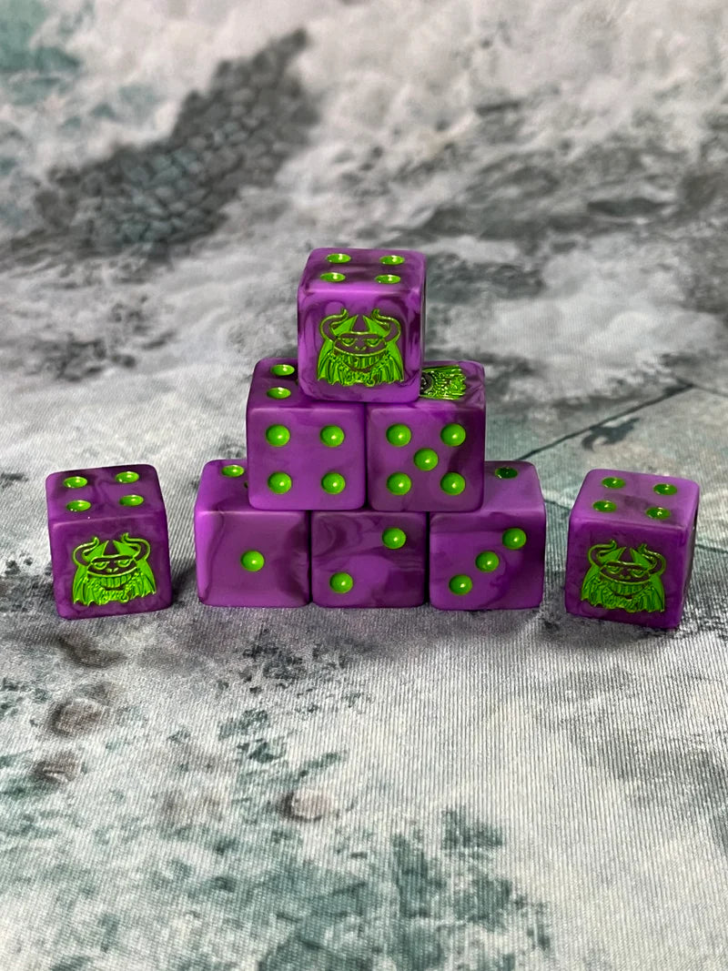 Baron of Dice: "Official Happy Krumpin" 25x16mm Square Corner Dice Dice & Gaming Accessories Baron of Dice