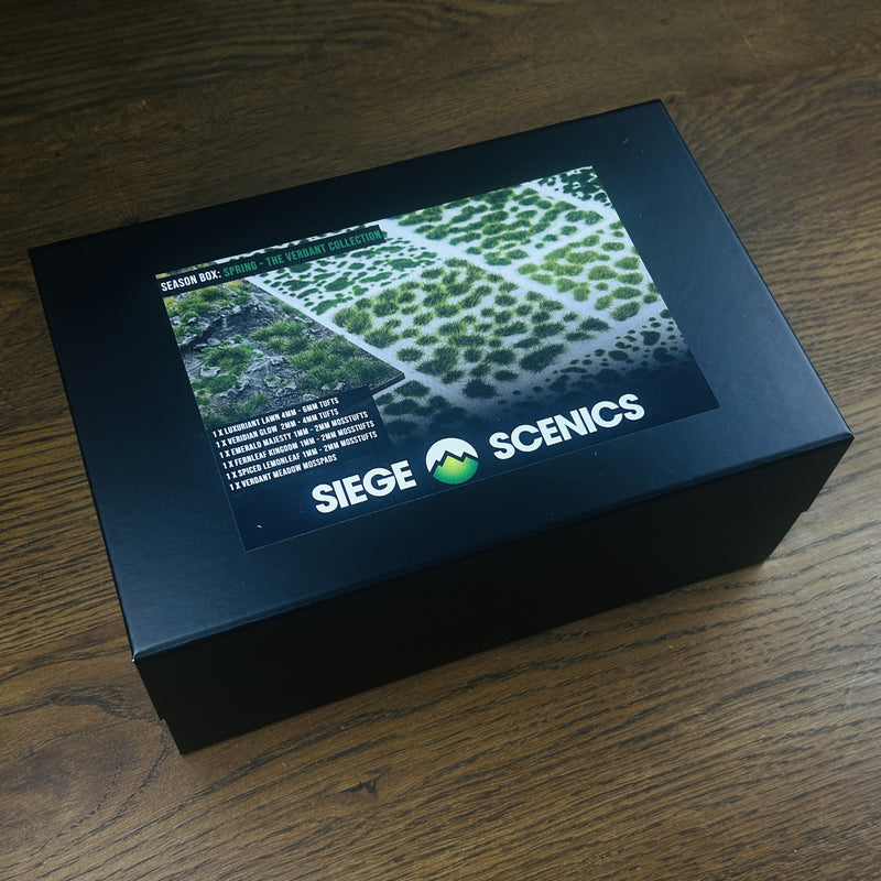 Siege Scenics: The Verdant Collection Box - Spring Basing Materials Siege Scenics