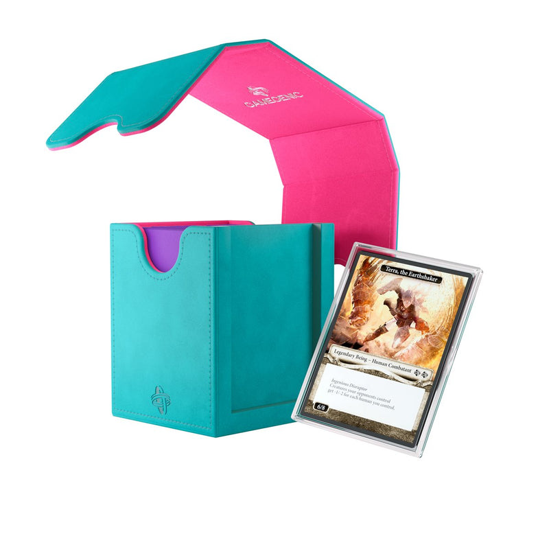 Gamegenic: Squire PLUS 100+ XL - Teal/Pink Deck Boxes & Storage Gamegenic