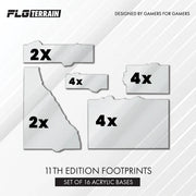 Frontline Gaming Terrain: 11th Edition Acrylic Terrain Bases Terrain FLG
