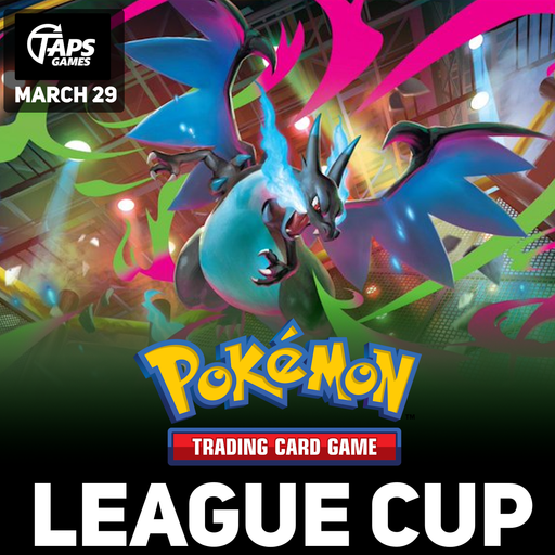 Pokémon League Cup w/ $850+ Prize Pool - Entry Ticket (March 29th) Event Taps Games