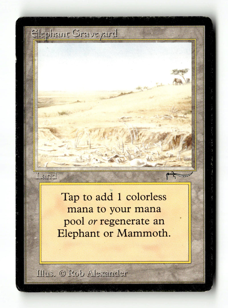 Elephant Graveyard [Arabian Nights] - Scan (KA-35) High End MTG Single Magic: The Gathering