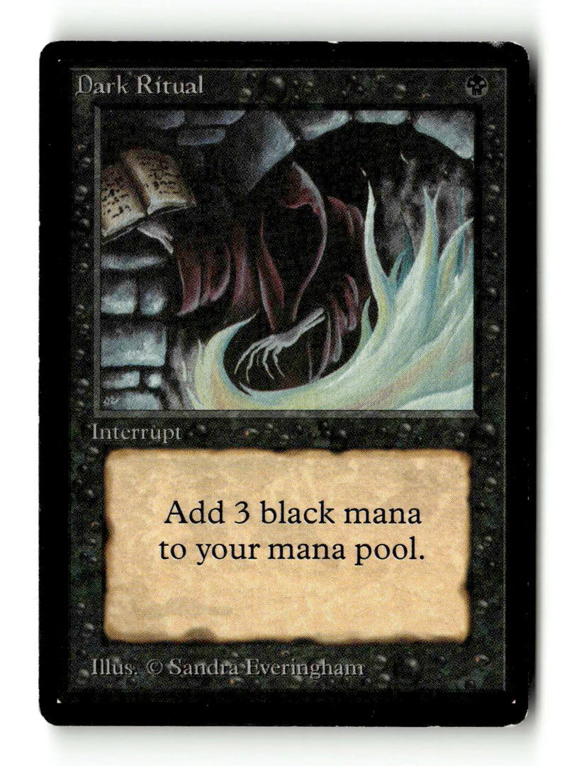 Dark Ritual [Beta Edition] - Scan (KA-42) High End MTG Single Magic: The Gathering