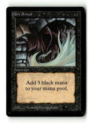 Dark Ritual [Beta Edition] - Scan (KA-43) High End MTG Single Magic: The Gathering