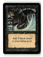 Dark Ritual [Beta Edition] - Scan (KA-44) High End MTG Single Magic: The Gathering