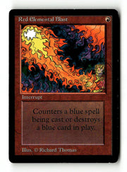 Red Elemental Blast [Beta Edition] - Scan (KA-45) High End MTG Single Magic: The Gathering