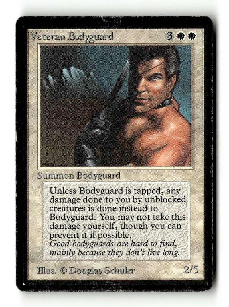 Veteran Bodyguard [Beta Edition] - Scan (KA-46) High End MTG Single Magic: The Gathering