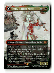 Terra, Magical Adept // Esper Terra (FIN-323) [FINAL FANTASY] (enchantment) (Borderless) Foil - Scan (LB-120) High End MTG Single Wizards of the Coast