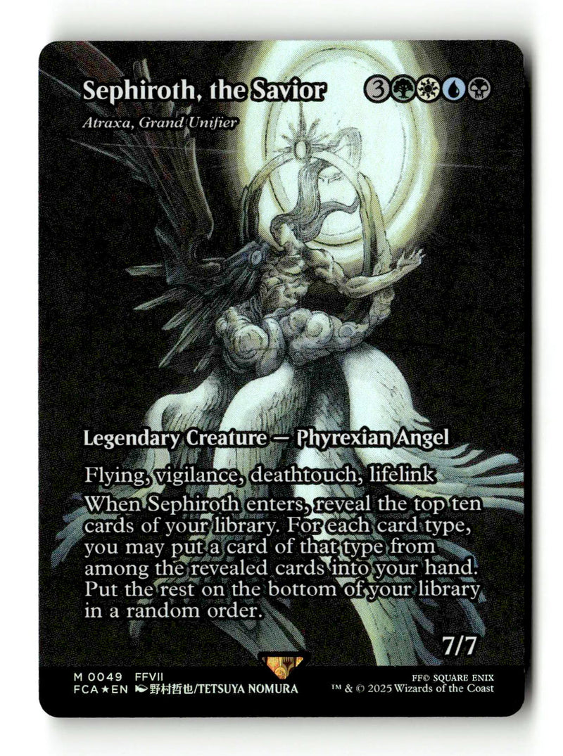 Sephiroth, the Savior - Atraxa, Grand Unifier (Showcase) (FCA-049) [FINAL FANTASY: Through the Ages] Foil - Scan (LB-122) High End MTG Single Wizards of the Coast