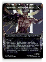 Sephiroth, Fabled SOLDIER // Sephiroth, One-Winged Angel (FIN-382) [FINAL FANTASY] (Borderless) Foil - Scan (LB-124) High End MTG Single Wizards of the Coast