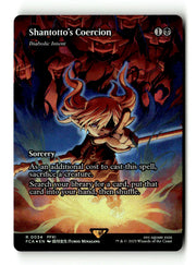 Shantotto's Coercion - Diabolic Intent (Showcase) (FCA-034) [FINAL FANTASY: Through the Ages] / Shantotto's Coercion (Borderless) Foil - Scan (LB-125) High End MTG Single Wizards of the Coast