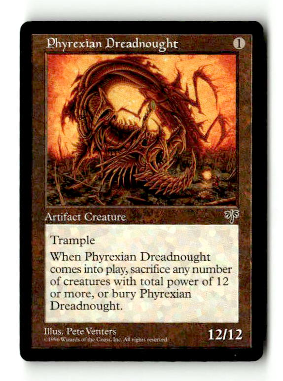 Phyrexian Dreadnought (MIR-315) [Mirage] - Scan (LB-130) High End MTG Single Wizards of the Coast