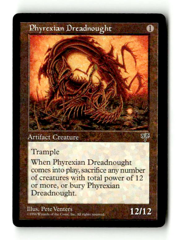 Phyrexian Dreadnought (MIR-315) [Mirage] - Scan (LB-131) High End MTG Single Wizards of the Coast