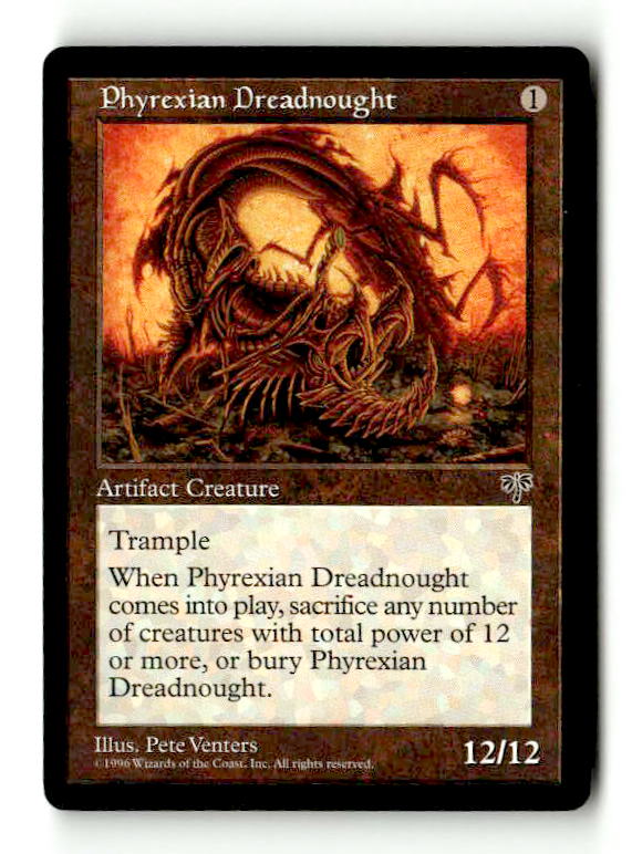 Phyrexian Dreadnought (MIR-315) [Mirage] - Scan (LB-133) High End MTG Single Wizards of the Coast