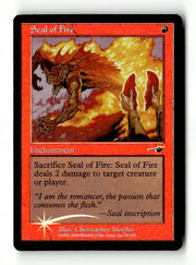 Seal of Fire (NMS-098) [Nemesis] Foil - Scan (LB-146) High End MTG Single Wizards of the Coast