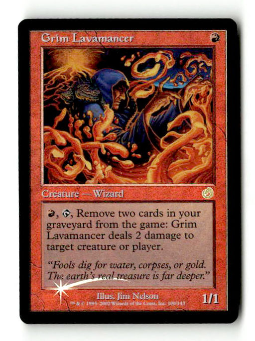 Grim Lavamancer (TOR-100) [Torment] Foil - Scan (LB-148) High End MTG Single Wizards of the Coast