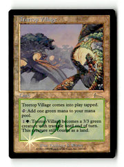 Treetop Village (ULG-143) [Urza's Legacy] Foil (Artist Signed) - Scan (LB-155) High End MTG Single Wizards of the Coast