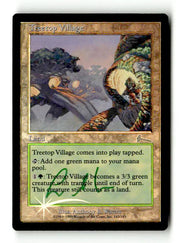 Treetop Village (ULG-143) [Urza's Legacy] Foil (Artist Signed) - Scan (LB-158) High End MTG Single Wizards of the Coast