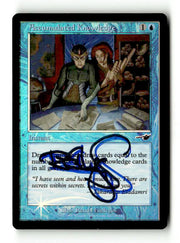 Accumulated Knowledge (NMS-026) [Nemesis] Foil (Artist Signed) - Scan (LB-159) High End MTG Single Wizards of the Coast