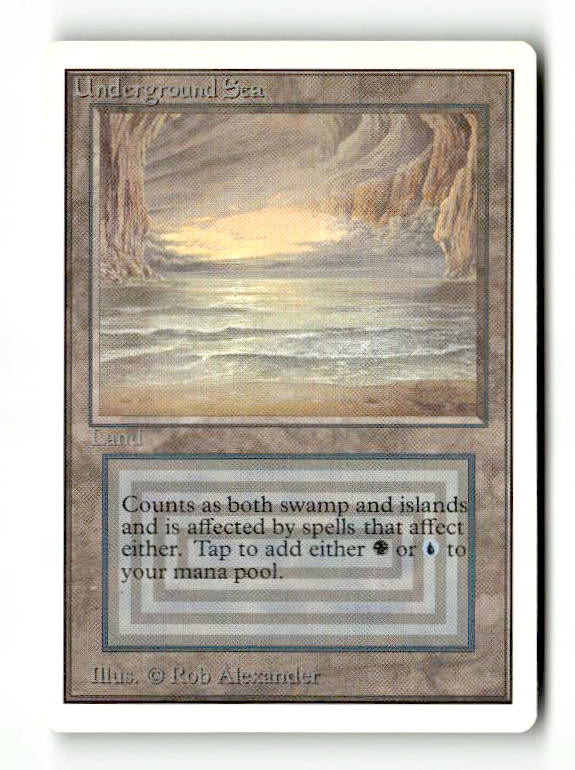 Underground Sea (2ED-286) [Oldschool] Unlimited Edition - Scan (LB-166) High End MTG Single Wizards of the Coast
