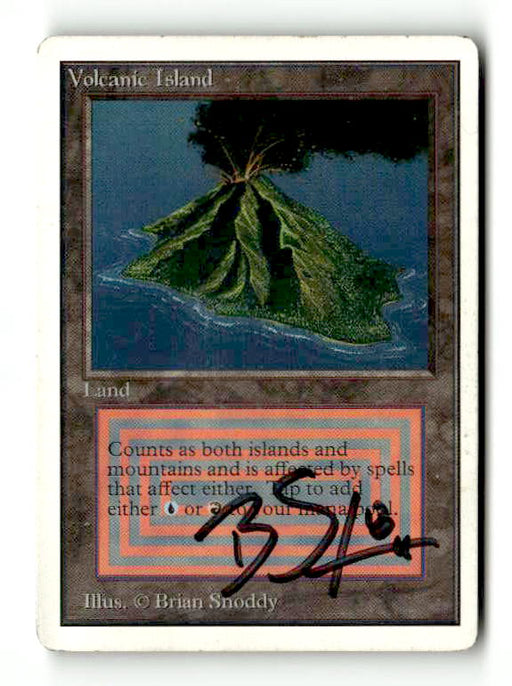 Volcanic Island (Artist Signed) (2ED-287) [Oldschool] Unlimited Edition - Scan (LB-171) High End MTG Single Wizards of the Coast