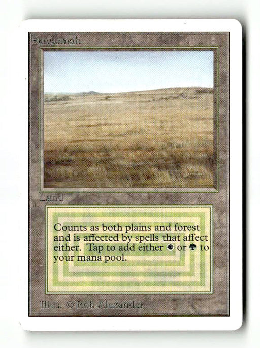 Savannah (2ED-281) [Oldschool] Unlimited Edition - Scan (LB-173) High End MTG Single Wizards of the Coast