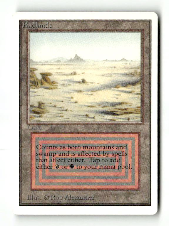 Badlands (2ED-) [Oldschool] Unlimited Edition - Scan (LB-180) High End MTG Single Wizards of the Coast