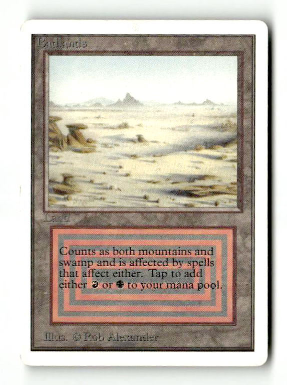 Badlands (2ED-) [Oldschool] Unlimited Edition - Scan (LB-182) High End MTG Single Wizards of the Coast