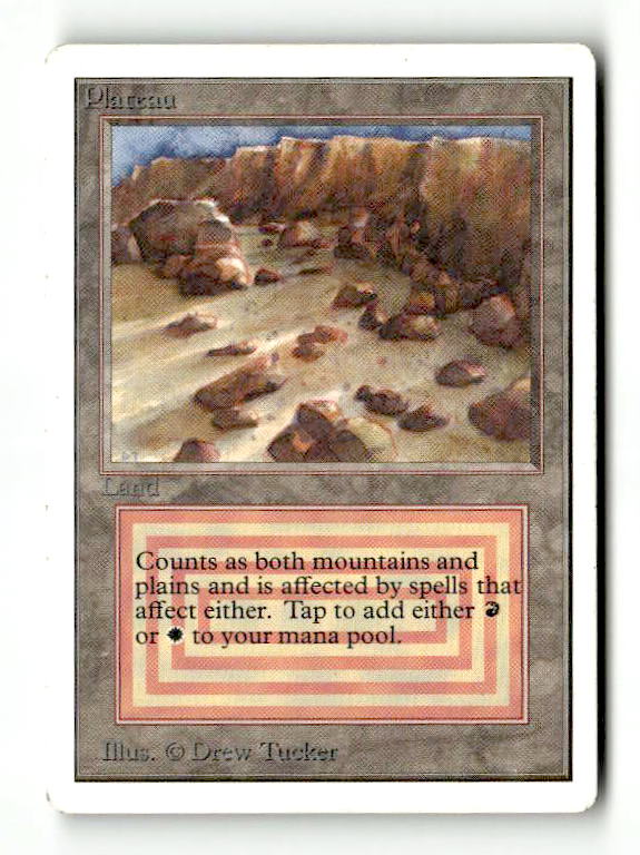 Plateau (2ED-280) [Oldschool] Unlimited Edition - Scan (LB-183) High End MTG Single Wizards of the Coast