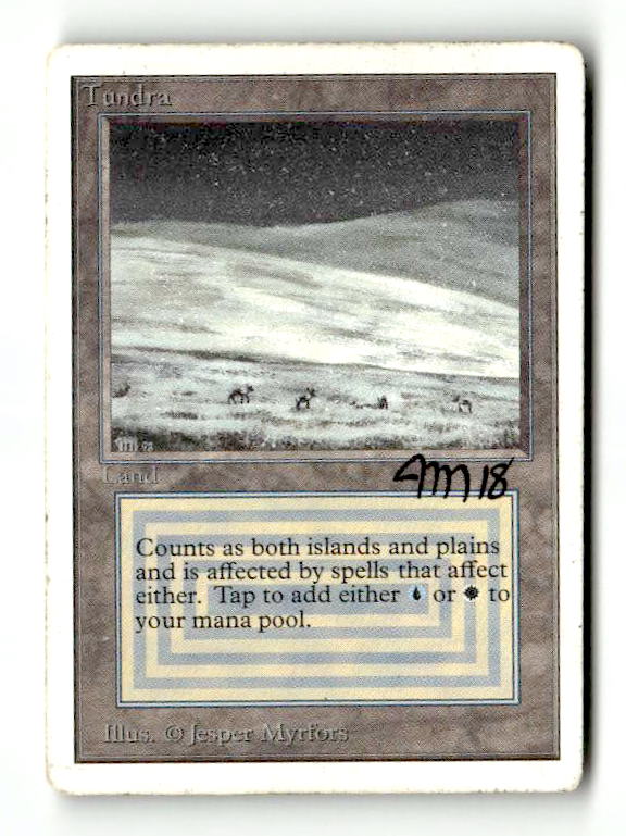 Tundra (Artist Signed) (2ED-285) [Oldschool] Unlimited Edition - Scan (LB-185) High End MTG Single Wizards of the Coast
