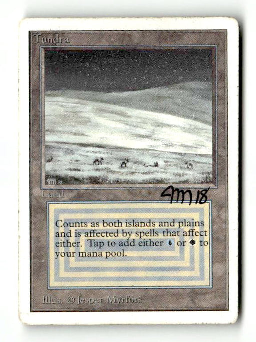 Tundra (Artist Signed) (2ED-285) [Oldschool] Unlimited Edition - Scan (LB-185) High End MTG Single Wizards of the Coast