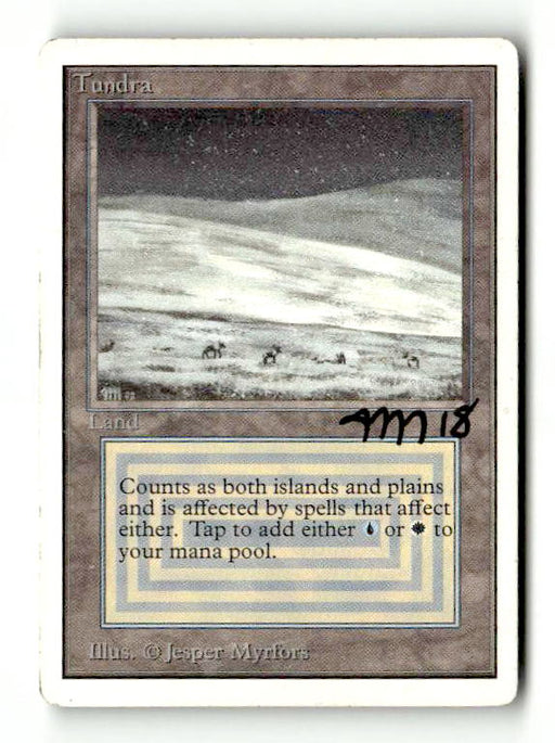 Tundra (Artist Signed) (2ED-285) [Oldschool] Unlimited Edition - Scan (LB-186) High End MTG Single Wizards of the Coast