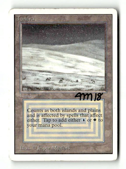 Tundra (Artist Signed) (2ED-285) [Oldschool] Unlimited Edition - Scan (LB-187) High End MTG Single Wizards of the Coast