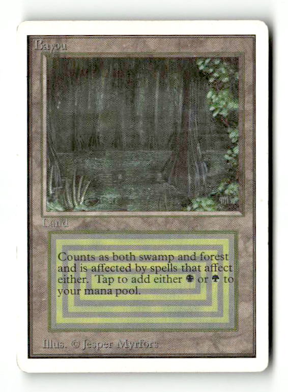 Bayou (2ED-) [Oldschool] Unlimited Edition - Scan (LB-188) High End MTG Single Wizards of the Coast