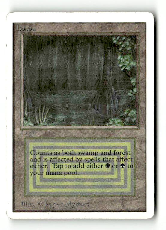 Bayou (2ED-) [Oldschool] Unlimited Edition - Scan (LB-189) High End MTG Single Wizards of the Coast