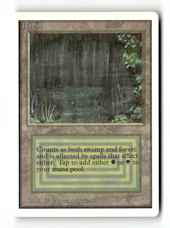 Bayou (2ED-) [Oldschool] Unlimited Edition - Scan (LB-190) High End MTG Single Wizards of the Coast