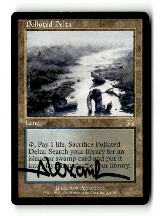 Polluted Delta (Artist Signed) (ONS-321) [Onslaught] - Scan (LB-194) High End MTG Single Wizards of the Coast