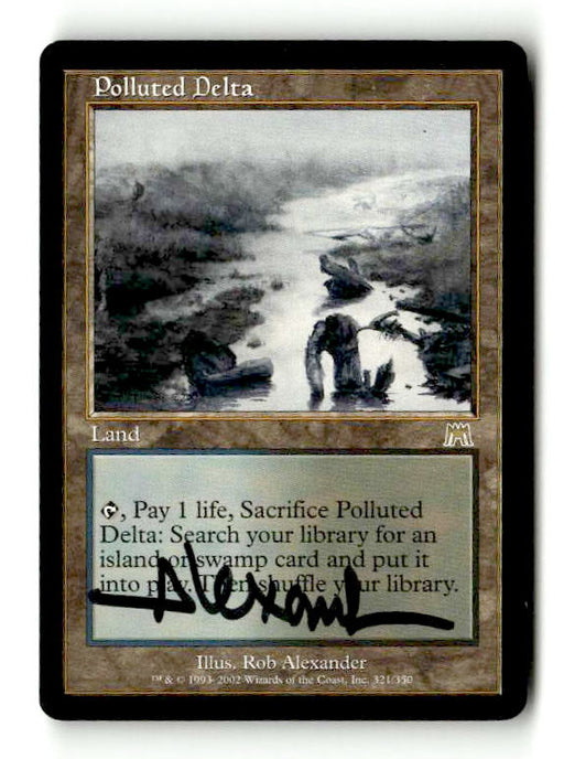 Polluted Delta (Artist Signed) (ONS-321) [Onslaught] - Scan (LB-195) High End MTG Single Wizards of the Coast