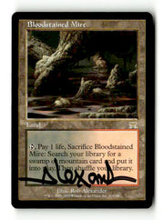 Bloodstained Mire (Artist Signed) (ONS-313) [Onslaught] - Scan (LB-202) High End MTG Single Wizards of the Coast