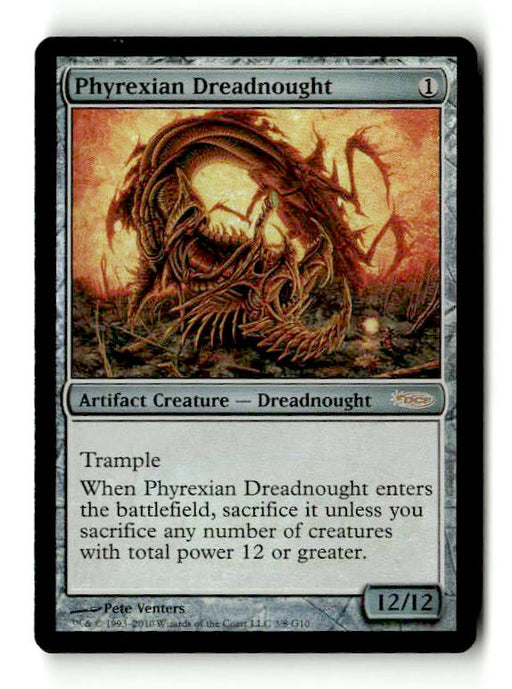 Phyrexian Dreadnought (JDG-003) [Judge Gift Cards 2010] Foil - Scan (LB-213) High End MTG Single Wizards of the Coast