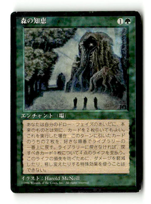 Sylvan Library (Japanese) (4BB-273) [Fourth Edition Foreign Black Border] - Scan (LB-217) High End MTG Single Wizards of the Coast