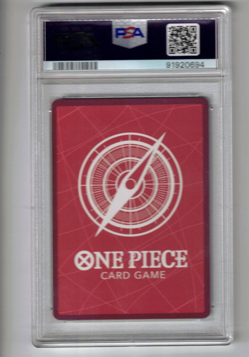 Crocodile (Alternate Art) [Romance Dawn] - Scan: PSA GEM MT 10 (LB-114) One Piece Single - High End and Graded Bandai