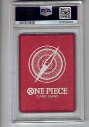 King (Alternate Art) [Romance Dawn] - Scan: PSA GEM MT 10 (LB-112) One Piece Single - High End and Graded Bandai