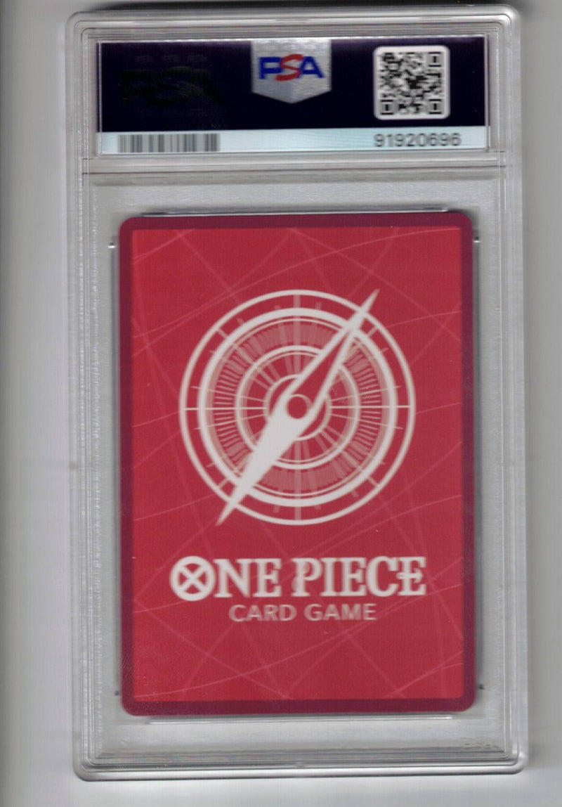 King (Alternate Art) [Romance Dawn] - Scan: PSA GEM MT 10 (LB-112) One Piece Single - High End and Graded Bandai