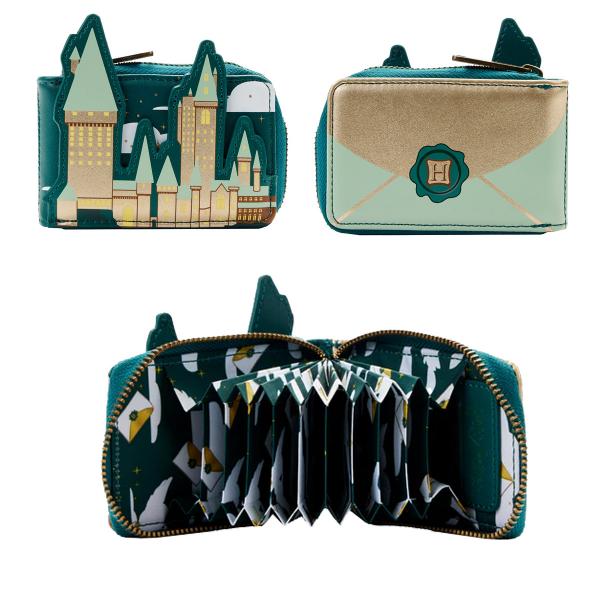 Loungefly: Harry Potter Golden Hogwarts Wallet Apparel & Merchandise Loungefly   