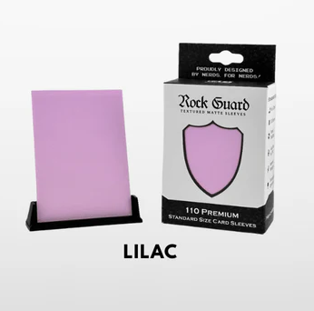 Nerd Gear: Rock Guard Premium Sleeves - Lilac Taps Games Nerd Gear: Rock Guard Premium Sleeves - Lilac Taps Games