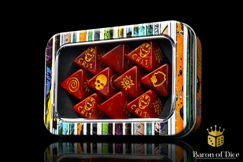 Baron of Dice: "Armoured Suit" D8 Skirmish Dice Set Dice & Gaming Accessories Baron of Dice