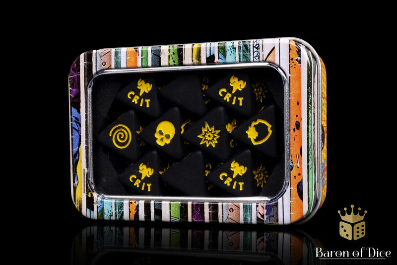 Baron of Dice: "Devil Incarnate " D8 Skirmish Dice Set Dice & Gaming Accessories Baron of Dice