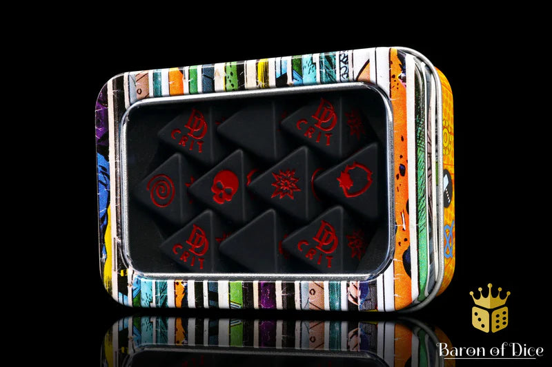 Baron of Dice: "Hells Kitchen" D8 Skirmish Dice Set Dice & Gaming Accessories Baron of Dice